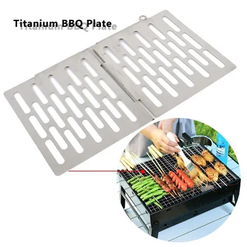 

Folding BBQ Mat Stainless Steel Outdoor Camping Barbecue Baking Tray Non-stick Mesh Tools