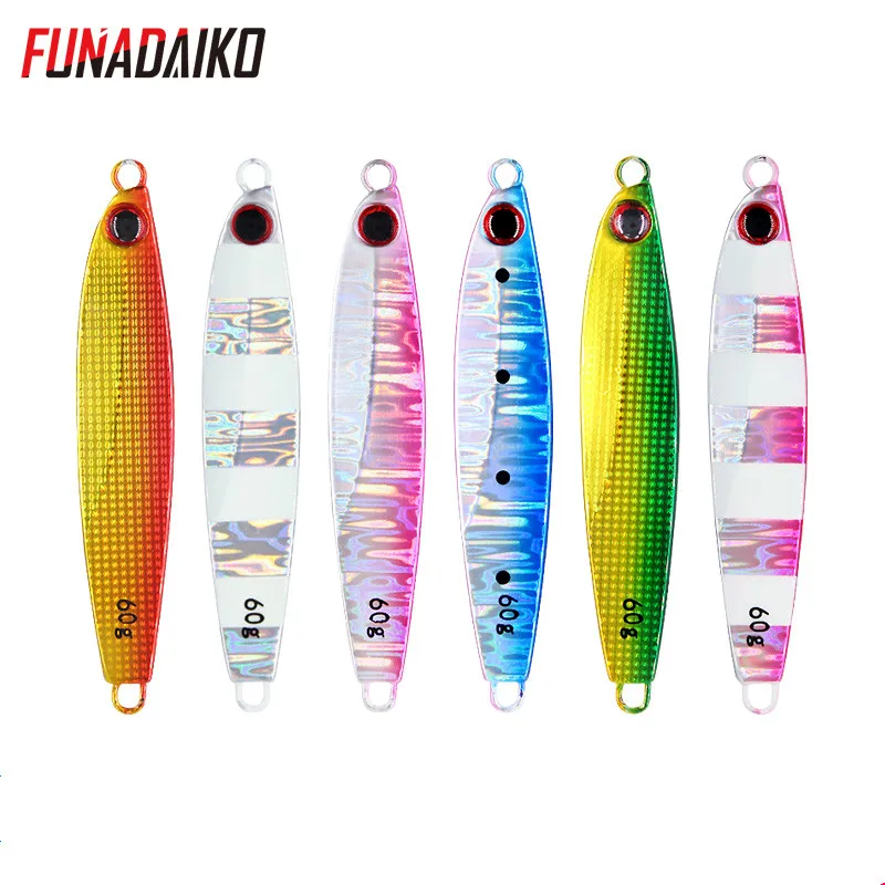 

FUNADAIKO new product lead material fishing jig speed jig saltwater jigging lure 40g 60g
