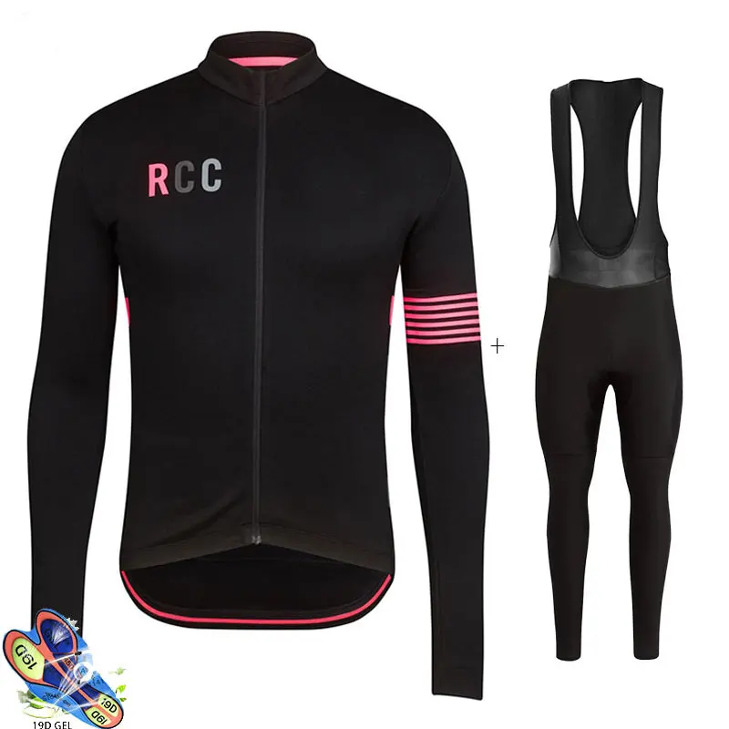 2 Rapha RCC одежда для велоспорта с длинным рукавом Джерси летний нагрудник длинная гелевая Подушка Roopa Ciclismo Invierno дорожный велосипед мужские колготки Триатлон - Цвет: 2