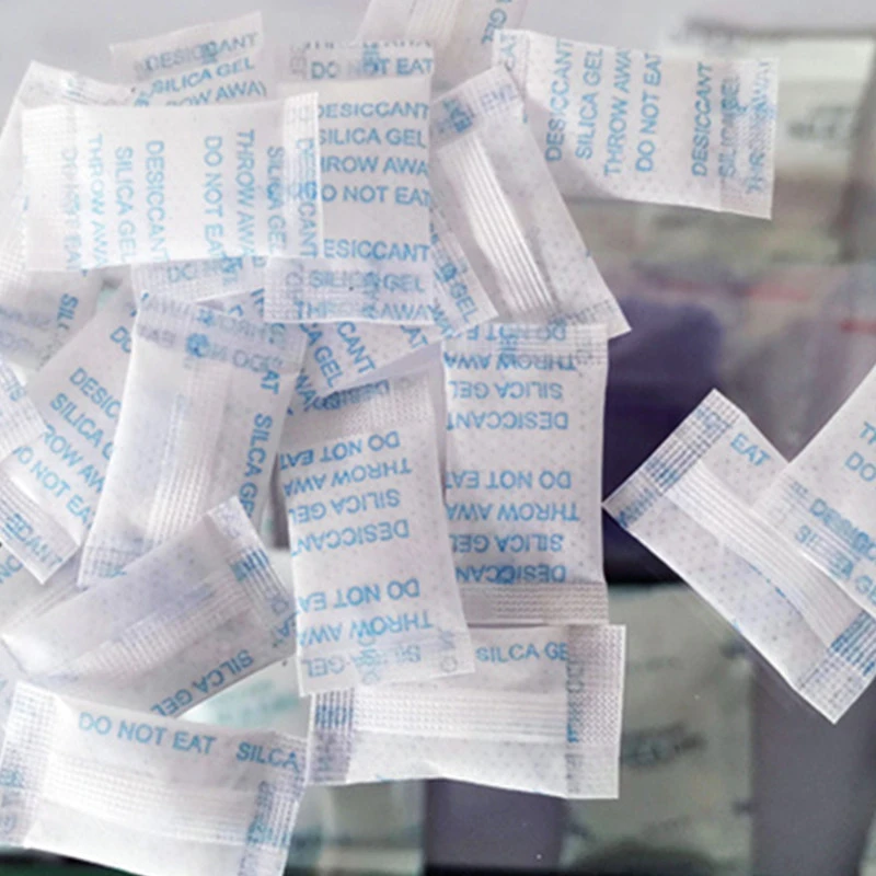 10/25/50 Pack 0.5g Nontoxic Silica Gel Sachet Desiccant Damp Kitchen