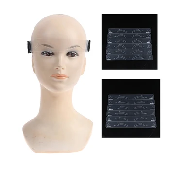 

12Styles/set Eyebrow Design Set Embroidery Supplies Tool Design Eyebrow Card Eyebrow Template Assistant Tool