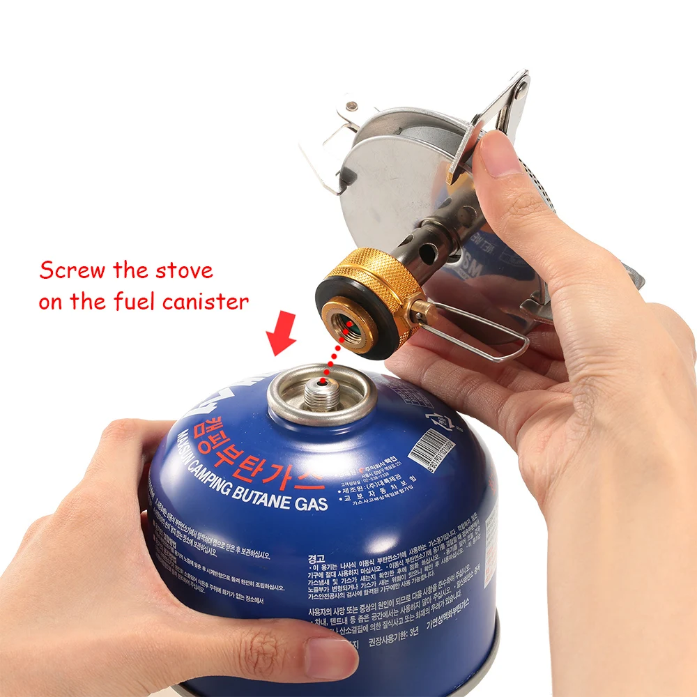 Camping Gas Stove Camping Stove Gas Stove Gas Burner 3500W Portable Outdoor Camping Gas Stove Hiking Backpacking Picnic Ultralight Cooking Gas Burner Stove Furnace