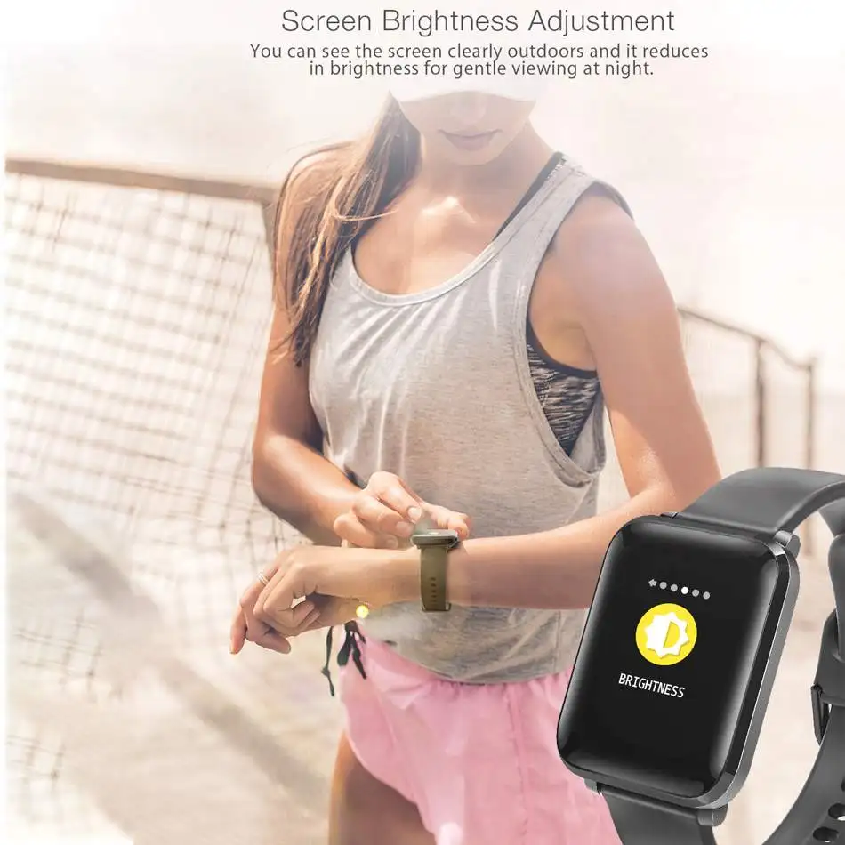 BlitzWolf BW-HL1 1.3inch IPS Multi-language Display 8 Sports Mode HR Blood Pressure O2 Smart Watch IP68 15Days Standby Wristband