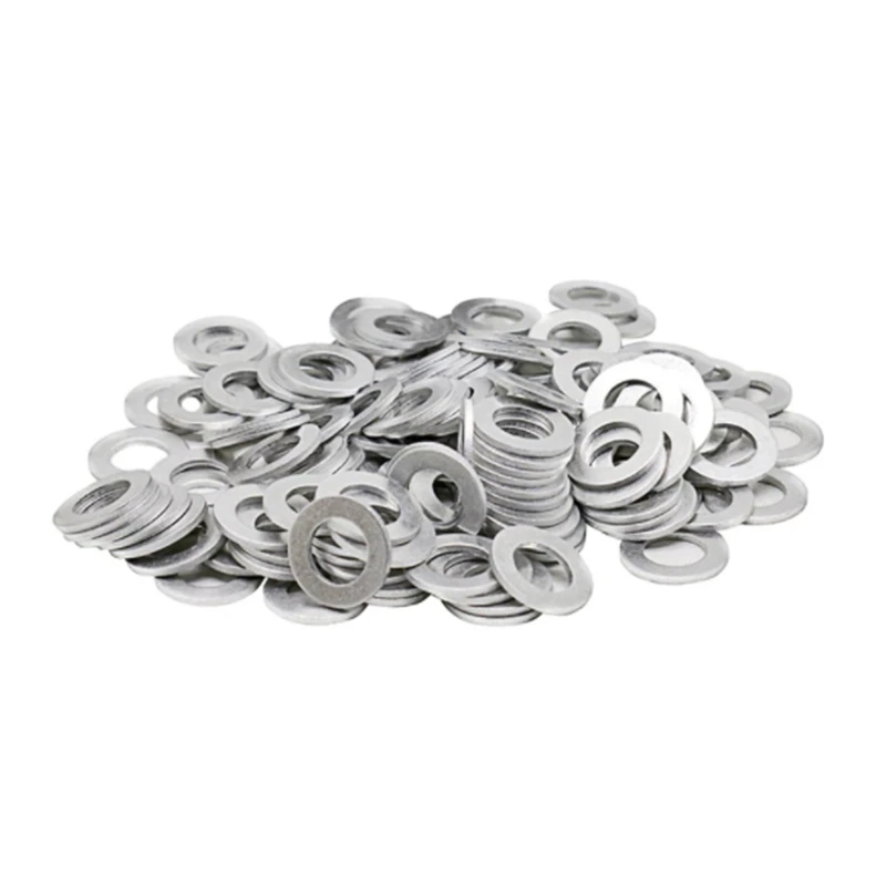 100pcs Oil Drain Plug Gaskets Crush Washers Seals Rings 12mm Hole For