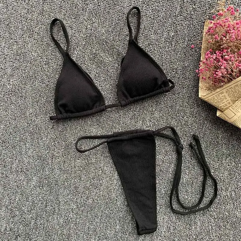 Сексуальный комплект бикини Soild Mciro, Женская купальная одежда пуш-ап, новинка, женские купальные трусики, купальный костюм для купания 5282