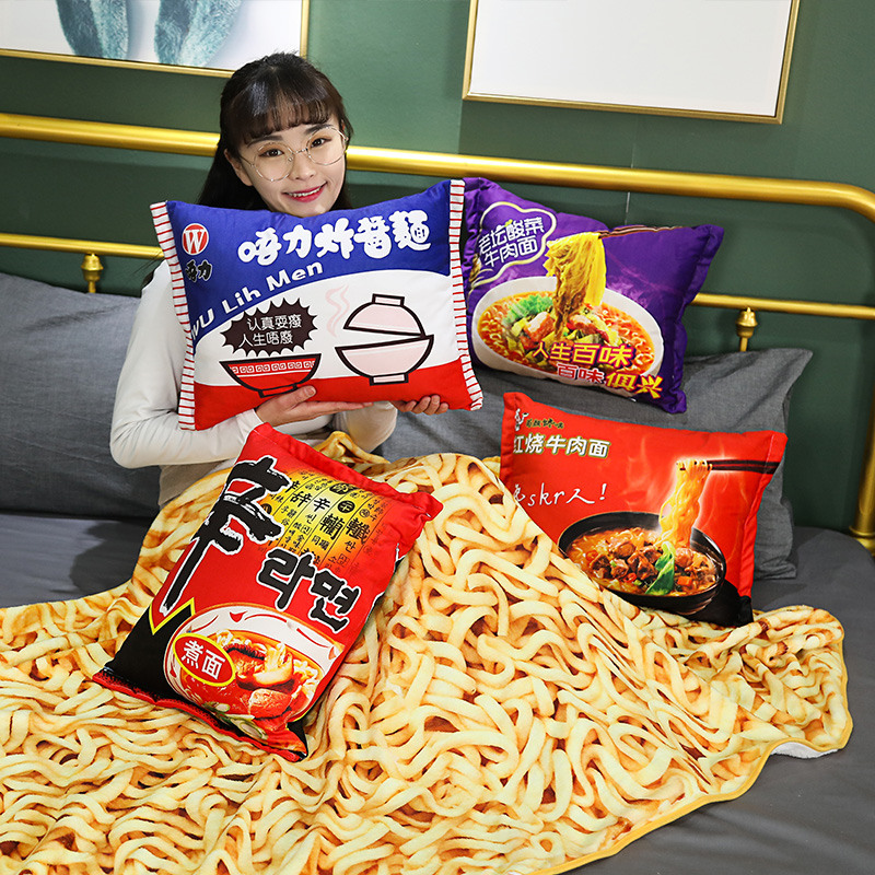 Noodles Pillow and Blanket