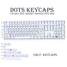 130 chaves pbt keycap dye sub cherry perfil personalizado gmk pontos keycaps para teclado mecânico 61 64 84 108 layout