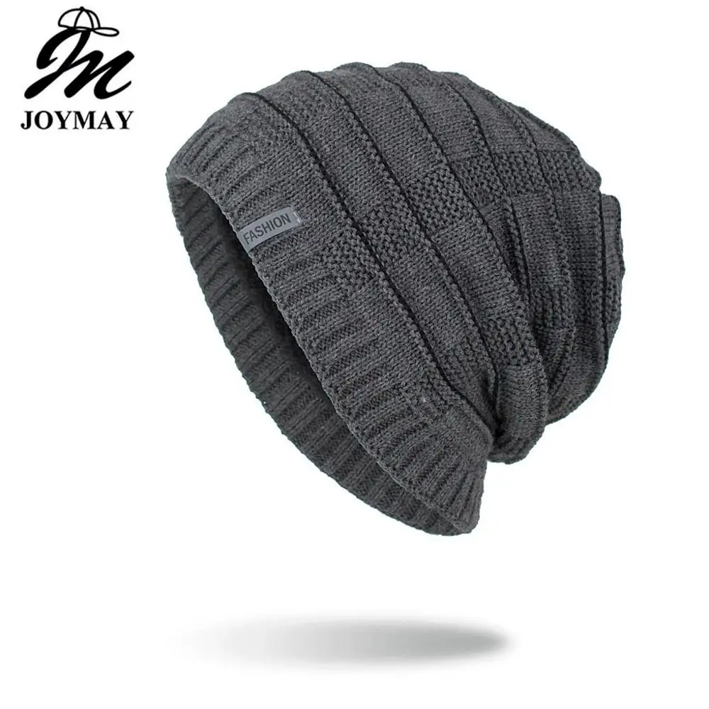 Joymay Новое поступление зимние шапочки шапка унисекс модные теплые мягкие Skullies вязаные головные уборы для мужчин и женщин WM114