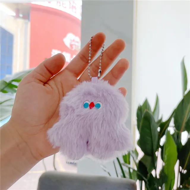 10pcs/lot Plush Keychain Popular Exquisite Decorate Very Soothing Funny Colourful Pendant