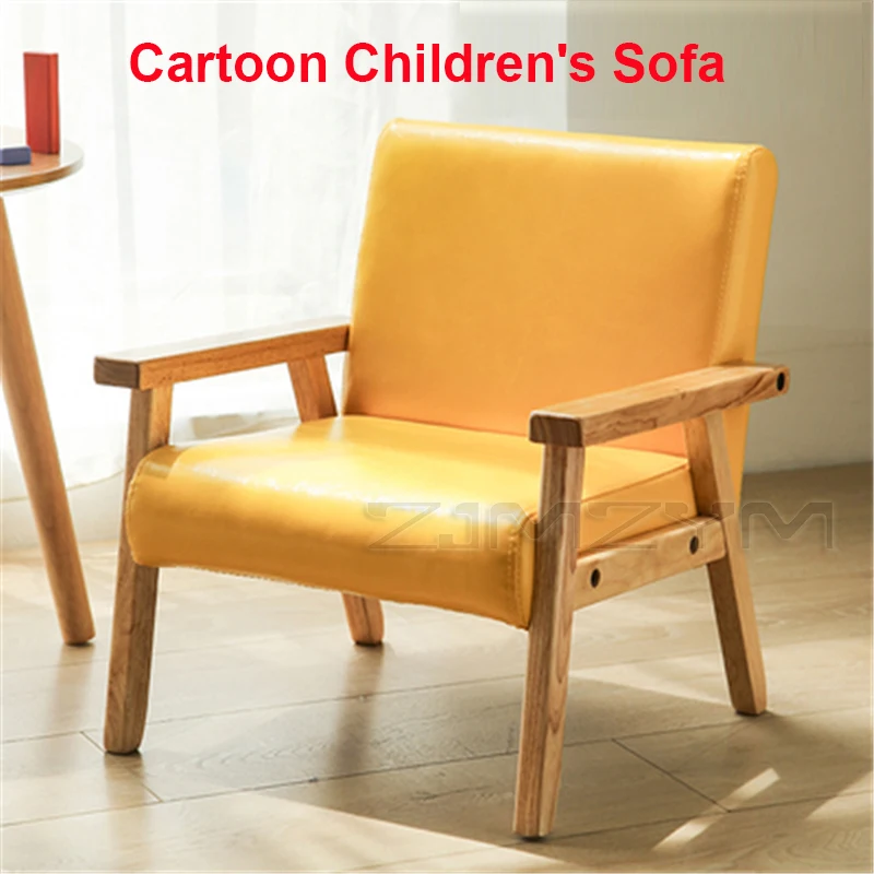 children-sofa-girl-boy-sofa-chair-solid-wood-soft-fabric-seat-kindergarten-baby-learning-watching-tv-leisure-single-sofa-chair