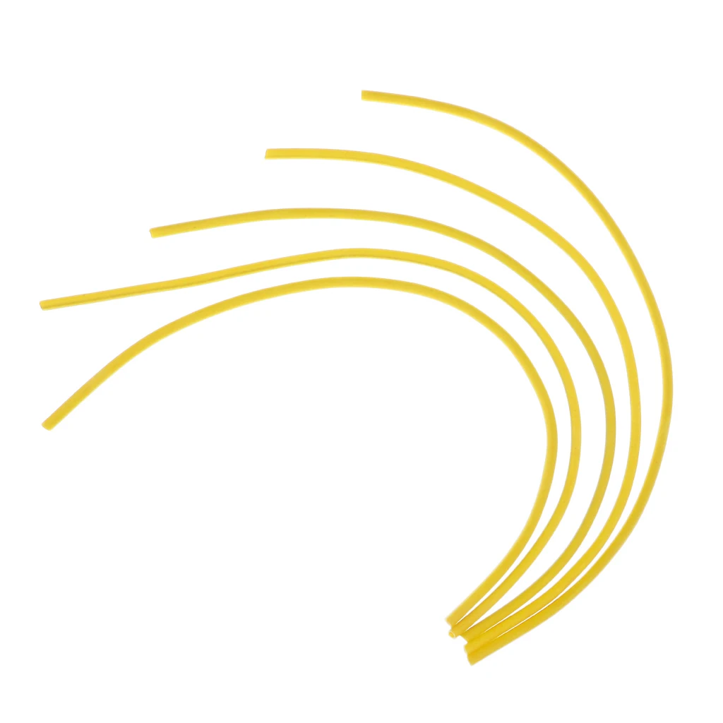 5Pcs 38.5cm Silicone Tube Hair Rigs Deep Drop Fly Tying Material Nymph Worm Skin Fishing Rig Sleeve Fishing Tackles