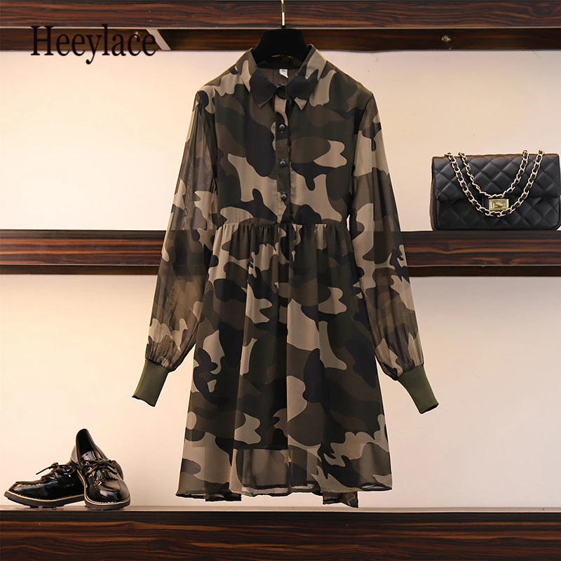 Винтажное женское платье с отложным воротником размера плюс повседневное