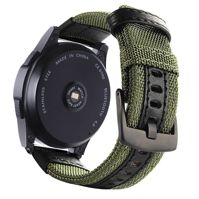 20 22 мм нейлоновый кожаный ремешок для часов Xiaom Huami Amazfit Bip Lite Pace Stratos 2 2S GTR 47 умные
