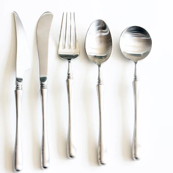 

New 304 Stainless Steel Sliver Cutlery Set Butter Knife Dessert Fork Western Dinnerware Tableware Set Kitchen Accessories