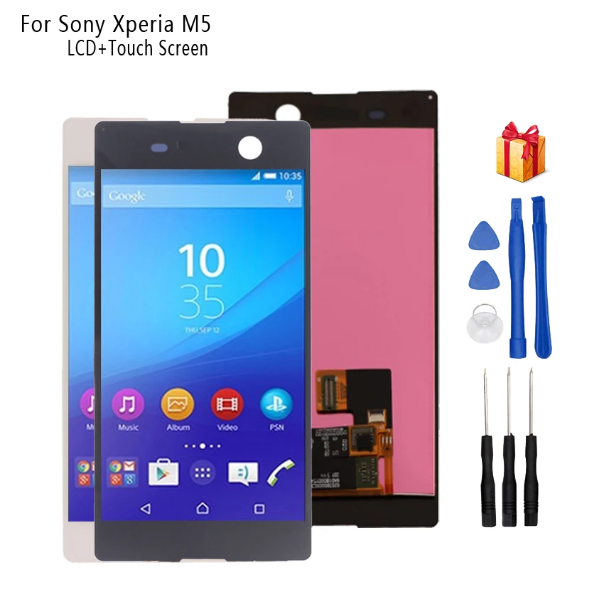 Для sony Xperia M5 ЖК-дисплей сенсорный экран Рамка дигитайзер сборка E5603 E5606 E5653 для sony M5 ЖК Запасные части ЖК