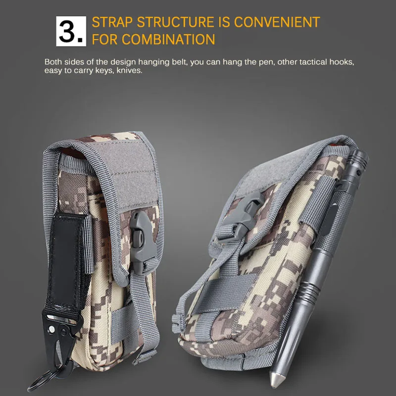 Сумка для телефона на открытом воздухе для Xiaomi Tactical Pouch Molle Pouch Cover 600D Phone Military Tactical Camouflage Belt Pouch сумка для телефона