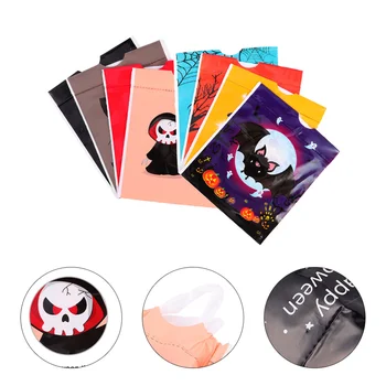 

100pcs Halloween Candy Bag Drawstring Bag Portable Gift Pouch Packing Gifts Bag