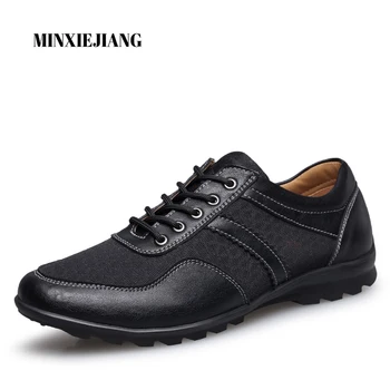 

Men's shoes 2019 new sports shoes men's breathable spring and autumn shoes leather soft shoes casual shoes large size 37~47