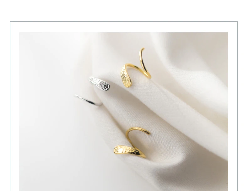 Серьги-кольца в виде змеиной кости для девочек, детские 925 пробы серебряные серьги-гвоздики для женщин, Золотая крошечная серьга со змеями