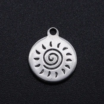 

5pcs/lot 100% Stainless Steel Sun DIY Charm Pendant Wholesale Top Quality Jewelry Making Charms Accept OEM Order Never Tarnish