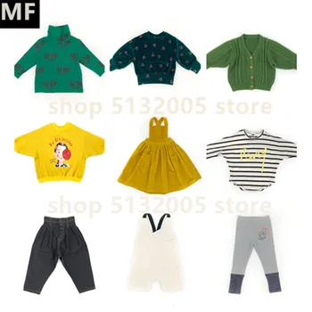 

2019 Autumn and Winter New Ink Treasure MF Same Paragraph Female Treasure Corduroy Jumpsuit Dress Tops