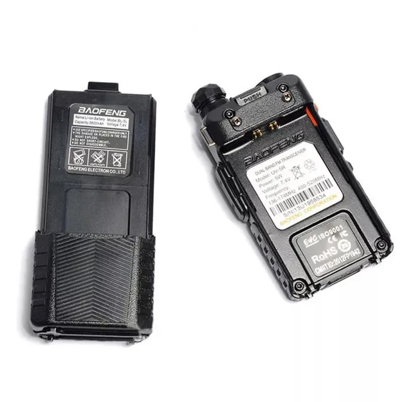 Обновление 8 Вт BaoFeng UV-5R рация VHF/UHF удобный двухдиапазонный CB двухсторонний радиоприемопередатчик 3800 мАч литий-тиевая батарея