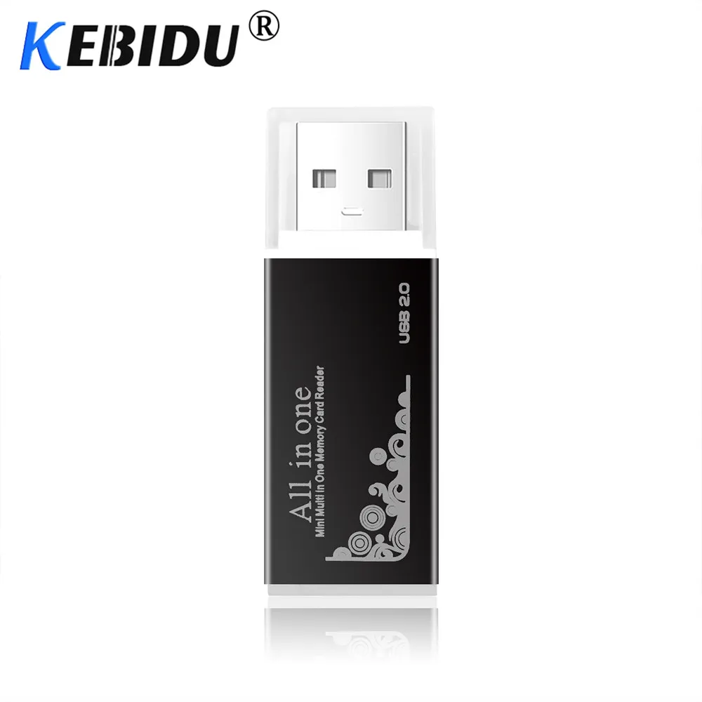 Kebidu все в 1 считыватель карт памяти USB 2,0 Multi SD/SDHC MMC/RS MMC TF/MicroSD MS/ms PRO/MS Duo M2 кардридер оптом TF