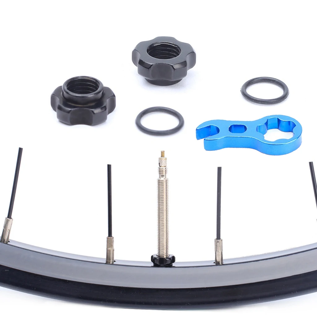 Alloy Bike Valve Adapter Removal Converts Schrader to Presta Conversion Nut