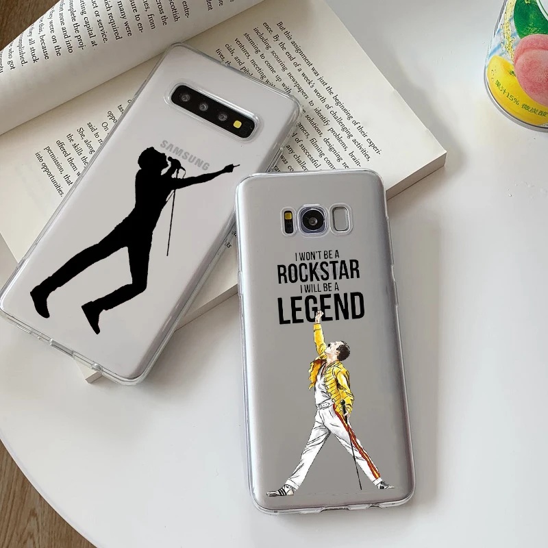 Freddie Mercury Queen band TPU Мягкий силиконовый чехол для телефона Samsung Galaxy S9 S10PLUS S6 S7 DEGE S8PLUS S20