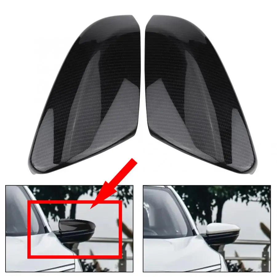 2X задняя крышка зеркала заднего вида из углеродного волокна для Honda Civic Sedan Coupe аксессуары для стайлинга автомобилей