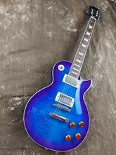 

Electric guitar, blueberry gradient color, mahogany body, rosewood fingerboard, environmental paint, in stock, fast shipping, fr