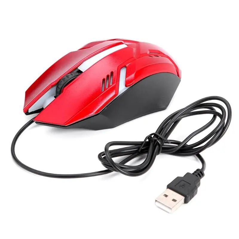 X7 USB Проводная мышь 1200 dpi 3 кнопки светодиодный оптическая игровая мышь Мыши для ноутбука