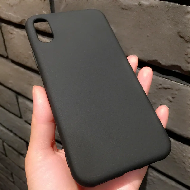 Цветной силиконовый чехол для телефона iPhone6 7 8 Plus SE2 TPU матовый задняя крышка