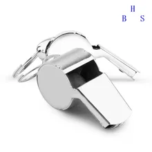 Рефери Металлический Свисток из нержавеющей стали свисток высокочастотный свисток для спорта на открытом воздухе со шнурком свисток