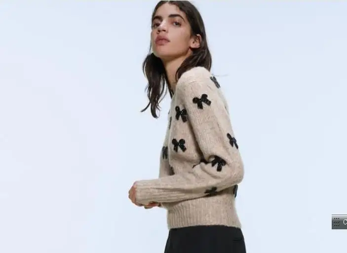 Милые однотонные свитера для женщин, модный свитер с круглым вырезом и бантом, женские элегантные тонкие свитера с длинным рукавом для женщин
