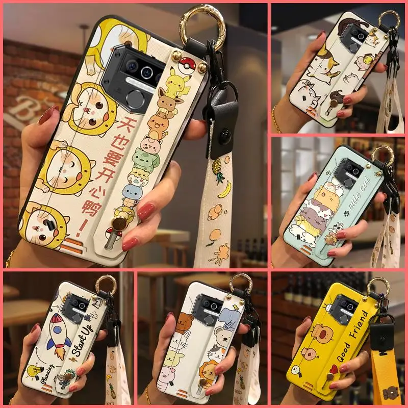 Мультяшный держатель для телефона телефон Oukitel WP5/WP5 Pro мягкий силиконовый чехол с