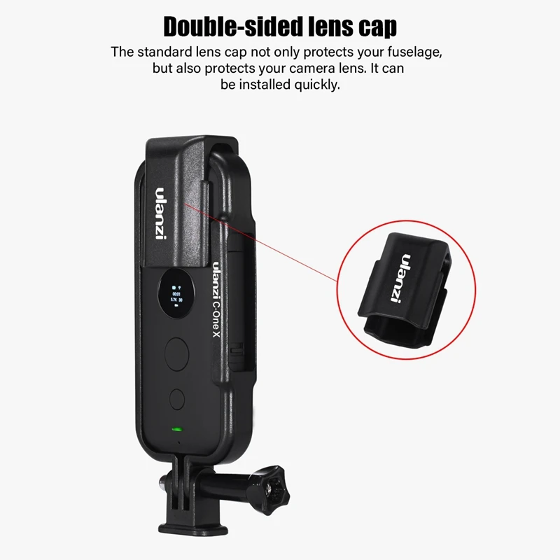 FFYY-Ulanzi пластиковый защитный чехол рамка для Insta 360 One X Корпус клетка с крышкой объектива камеры набор адаптеров для экшн-камеры