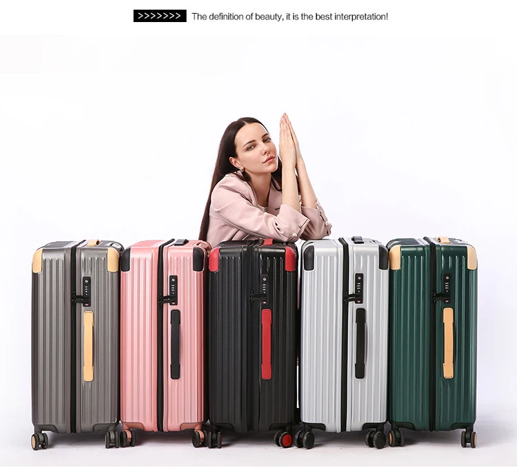 Edison PC Material INS Wind Retro Trolley Case Suitcase Student Luggage Men and Women 20 inch Universal Wheel Trolley Case