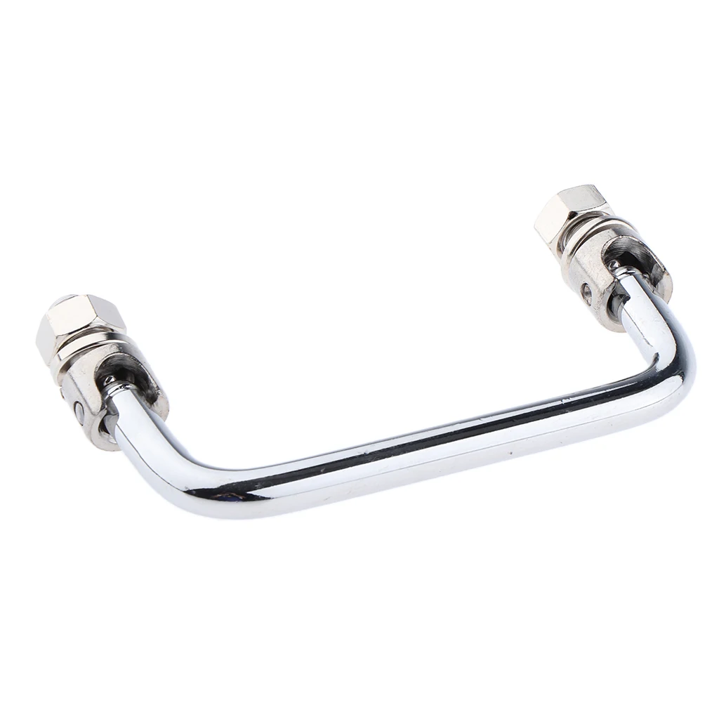 Stainless Steel Heavy Duty Boat Marine Folding Grab Handle Hand Rail Door Assist Bar Hardware, Length 4-inch Round Tube