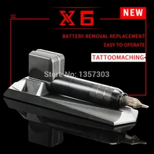 Новые X6 беспроводные перезаряжаемые картриджи иглы роторная Татуировка ручка татуировки Machine-B0
