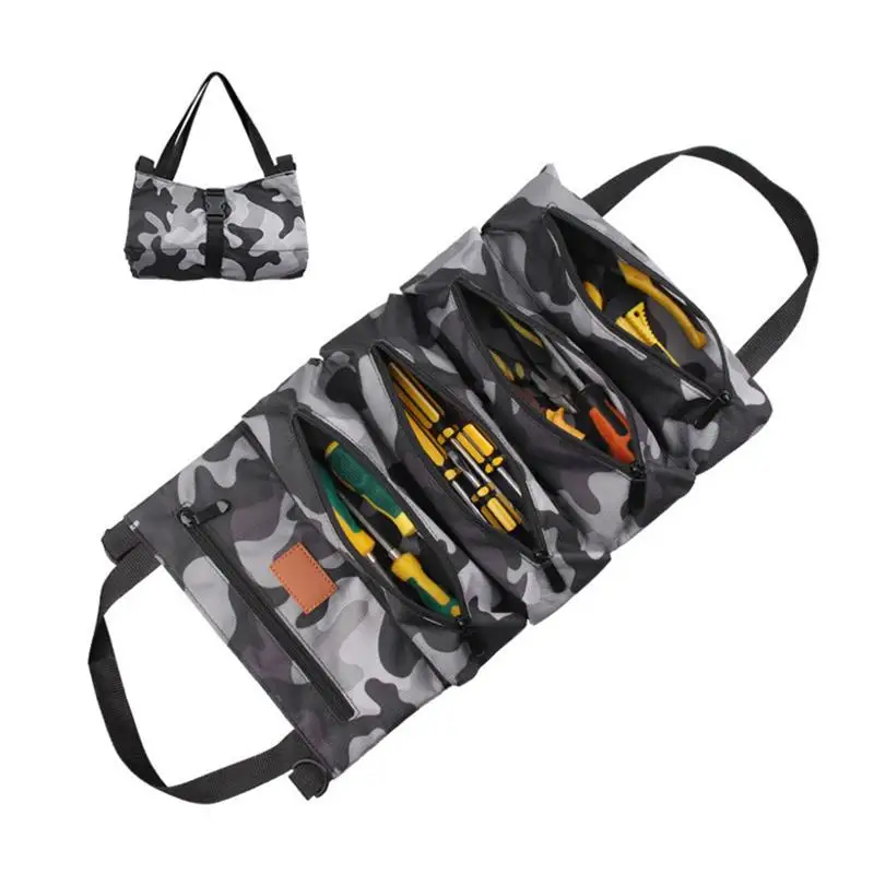 Multi-Purpose Foldable Wrench Tool Oxford Painters Working Organizer Hanging Bag Screwdriver Tote Tools Storage Case Car best tool bag