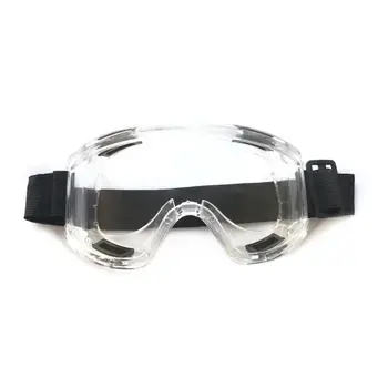 

Protective Safety Glasses Goggles Clear PVC Anti-Fog Splash Impact Eye Protection for Lab Working C26