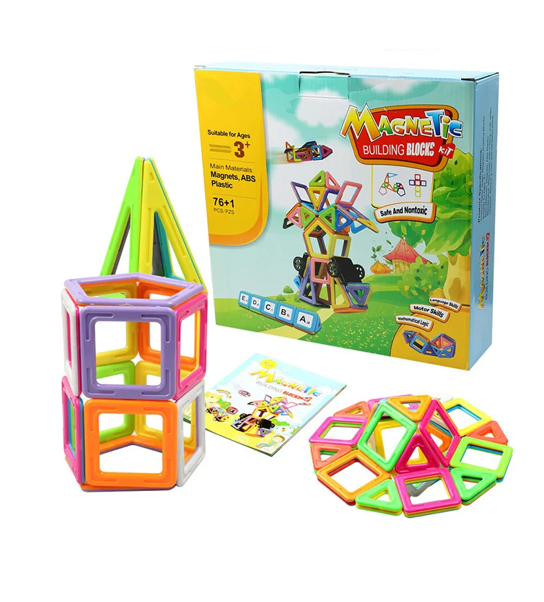

Magnetic Building Blocks DIY Building Blocks Creative Flexible Building Blocks Educational Early Childhood Assembled Building Bl