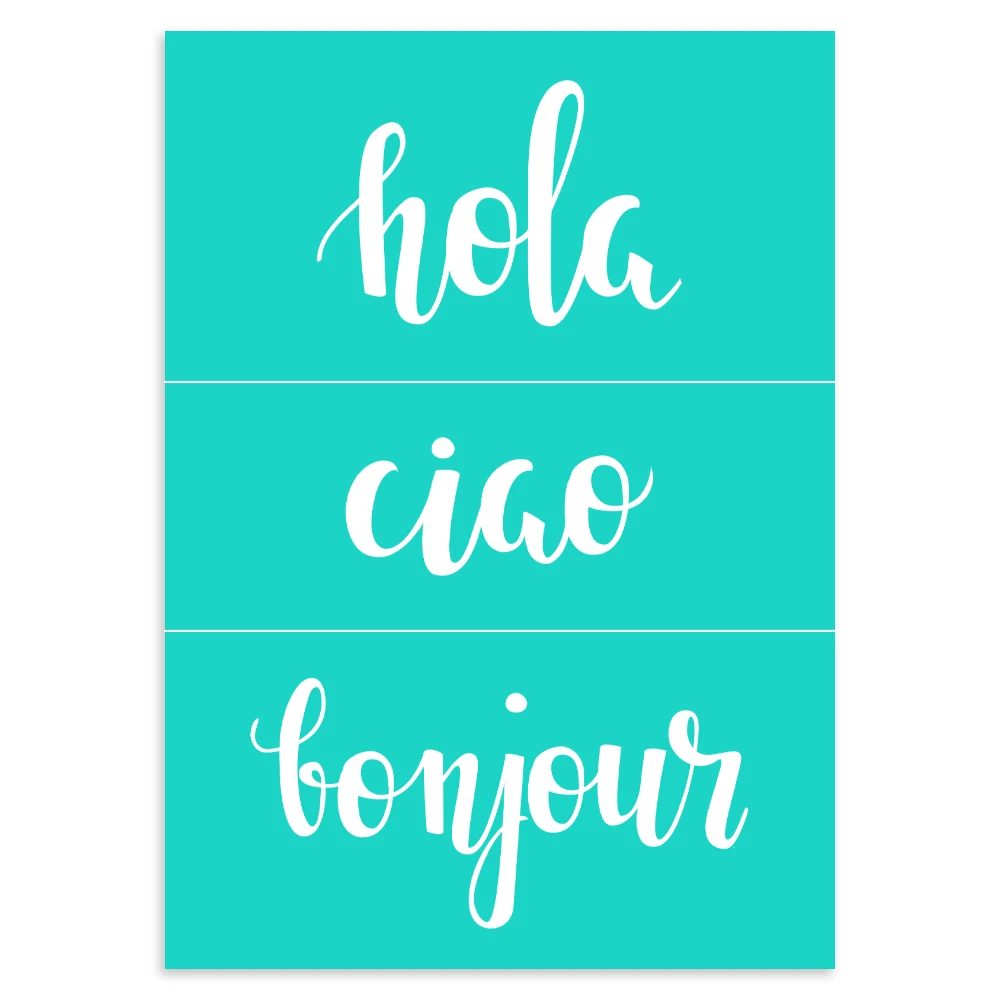 Word Art Мел Craft наслоения шелк Экран печати трафарет сетки передачи Couture Клей DIY