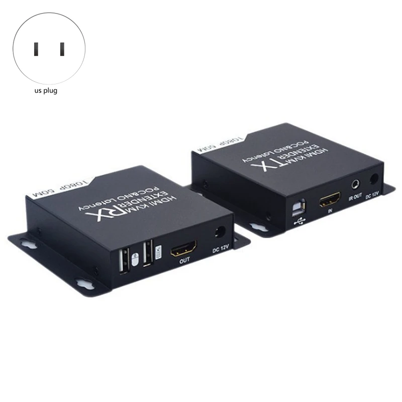 50 м HDMI KVM удлинитель HD 1080P CAT6 CAT6A CAT7 TX и RX ИК пульт дистанционного управления
