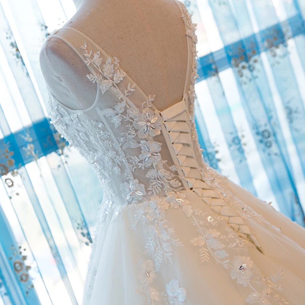 Женское кружевное свадебное платье с V образным вырезом|beach wedding gowns|wedding gownswedding dress