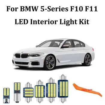 

22Pcs 100% White Error Free Canbus SMD Bulbs For BMW F10 F11 Sedan Touring LED Interior Dome Map Glove Trunk Light Kit 2011+