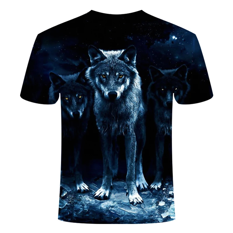 Модные брендовые футболки с 3d принтом «индийский волк», хлопковые мужские футболки с круглым вырезом и короткими рукавами, повседневные мужские футболки, мужские топы