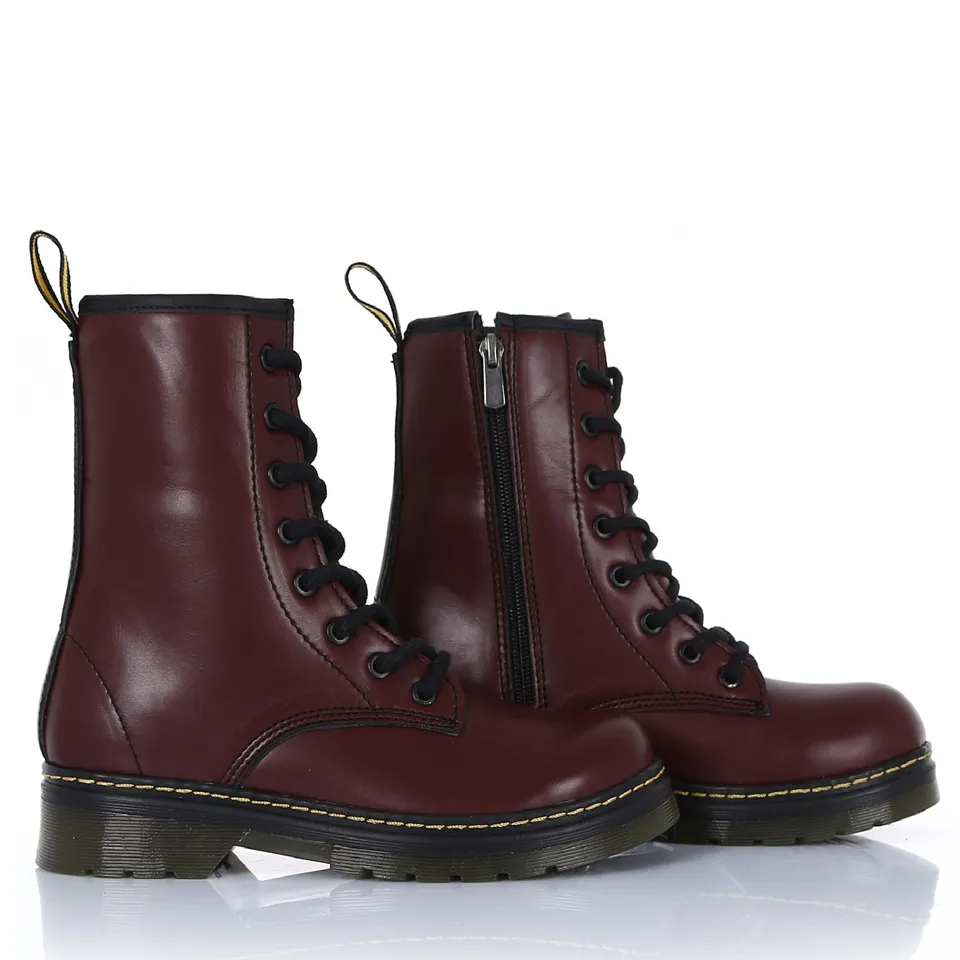 burgundy dm boots