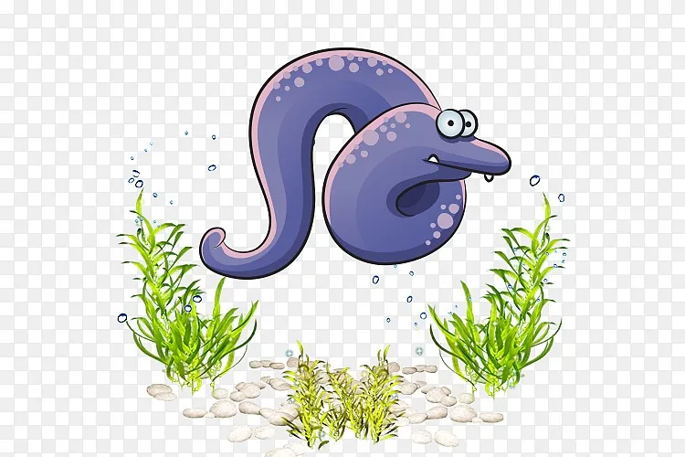电鳗卡通海洋生物海洋世界png图片素材免费下载 图片编号qezkwndm Pngbag素材网
